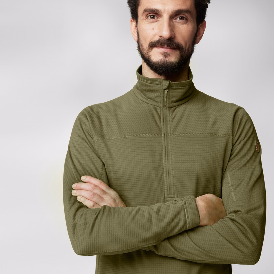 Herr Abisko Lite Fleece Halv Zip