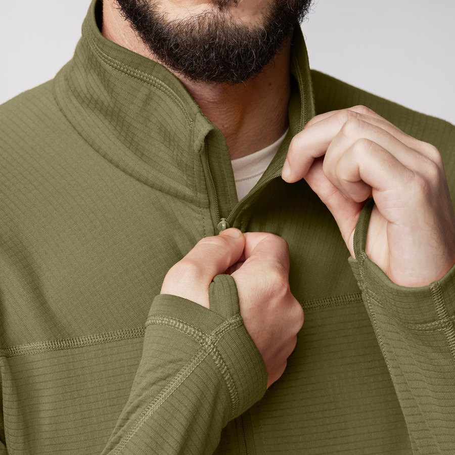 Herr Abisko Lite Fleece Halv Zip