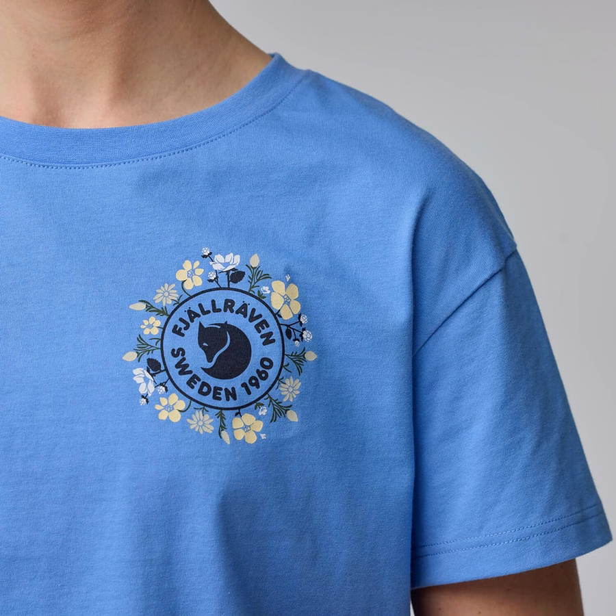 Kvinnors Fjällblomster Logotyp T-shirt
